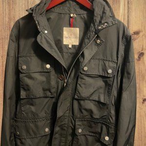 Vintage Mens Moncler Military style Rain Jacket - Navy Blue -M
